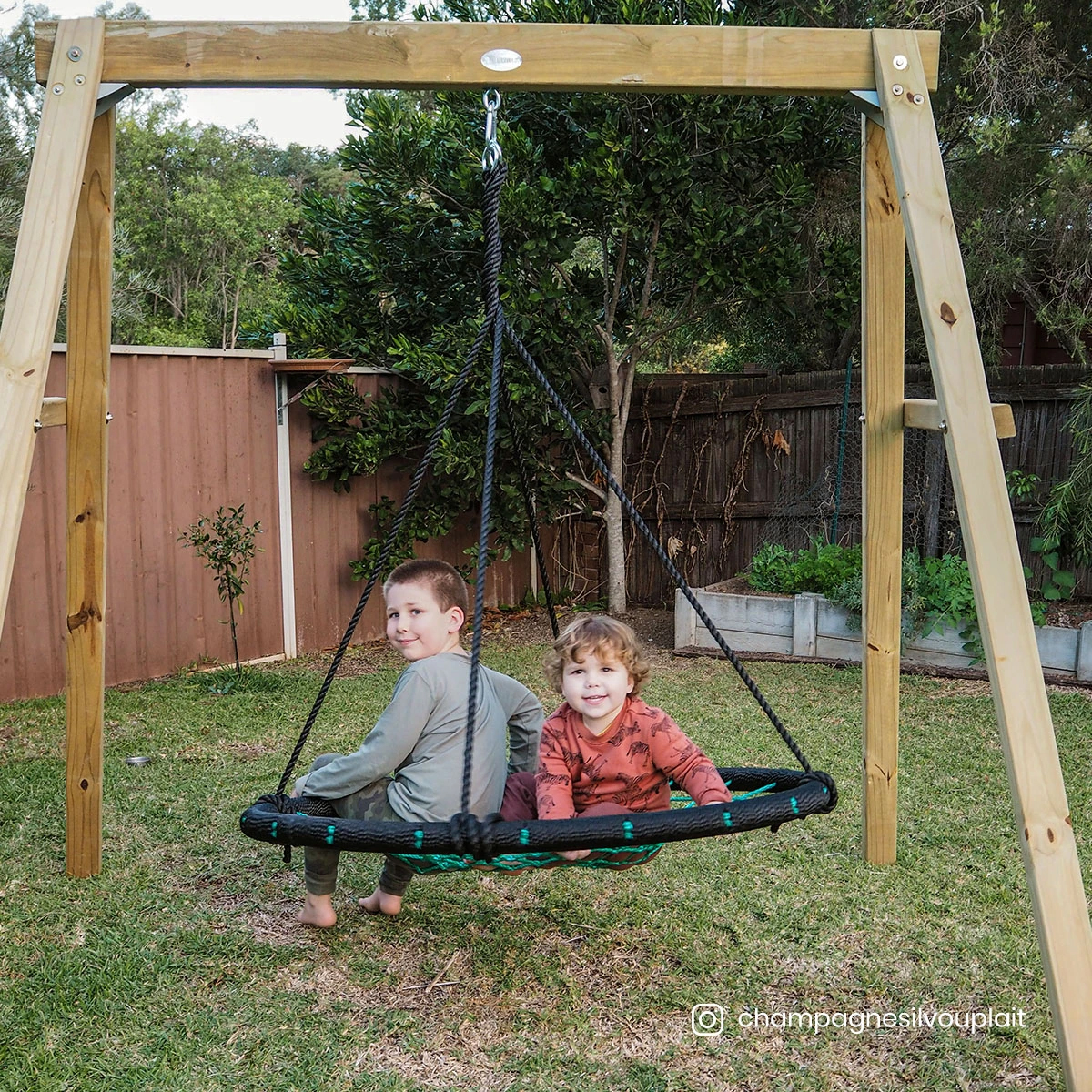 Lifespan Oakley Swing Set with 1.2m Spidey  Swing